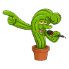Cactonium funny character cactus meme