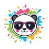 Panda Pop Farb-Spritzbrille