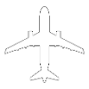 Airplane outline