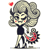 Moonlit Heart Demon Pop Art