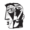 Trait de face cubiste