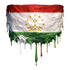 Tajikistan Flag Graffiti Drops