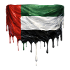 Flag of the United Arab Emirates in colorful