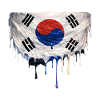 Dripping Korean flag