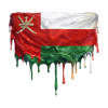 Oman Flag bunte Farbe
