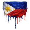 Philippines Flag Drop Art