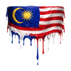 Malaysia Flag Drop Art