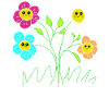 Cheerful Blossoms Garden Flowers