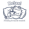 Relax! Frog with coffee