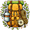 Backpack hiking trek camping outdoor