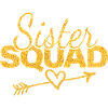 Sister Squad Glitter Heart