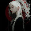 Moon Dragon Noir: White Hair Dragon