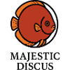 Majestic Circular Discus Fish Logo