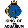 Il Re del Pesce Disco Coronato dell'Acquario
