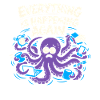 Funny Octopus Overstimulated