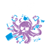 Funny Octopus Overstimulated