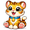 Kitten Tiger with Bells