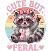 Cute Raccoon Cute but Messy