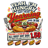 Hotdog Fastfood Snack i retrostil