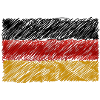 German Flag Scribble