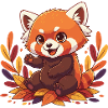 Cuddly Autumn Panda