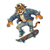 Tiger Skater Retro Denim