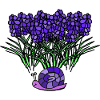 Lavender Snail Retro Children's Flowers