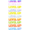 Typographie néon Level Up