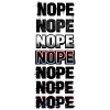 Nein, Neon-Glitch-Textstack