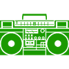 Ghetto Blaster Boombox Silhouette