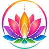 Rainbow Lotus in a Circle