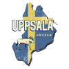 Uppsala Sweden Province Map Souvenir