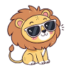 Kawaii Lion Sunglasses