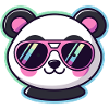 Panda pop retro pink glasses