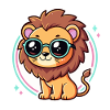 Lion Cub Pastel Glasses