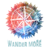 Wander More Compass Tie-Dye