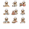 Drôle de Pug Baecker, pâtissier
