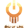 End Of Line Gamer Saying Retro Tech Power Symbol