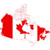 Canada Map Flag Silhouette