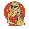 Retro Glam Sunglasses Diva
