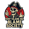 Pirate skull with saying