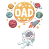 Astronaut Dad Balloon Space Travel
