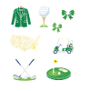 Ensemble d’autocollants Golf Universe
