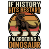 Retro Dinosaur Humor Motif