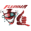 Grinning Thumb Pop Art Halftone