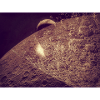 Lunar Crater Landscape Sepia