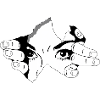 Peeking Eyes Creepy Alternative Grunge