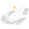 Astronaut Chilling On Moon Drinking Beer