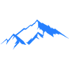 Blue Mountain Silhouette Panorama