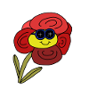 Funny Flower Sunglasses Summertime